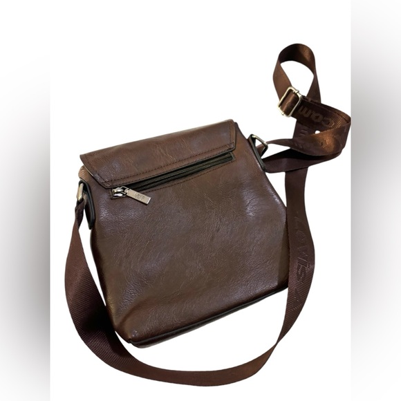 Bag LEVIS A CAMP brown sac à bandoulière cuir - Picture 5 of 7